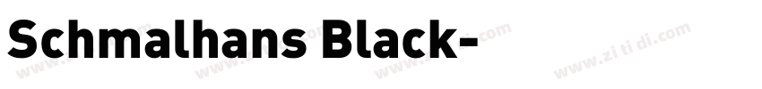 Schmalhans Black字体转换